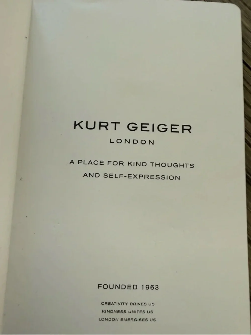 Kurt Geiger London Shoreditch Quilted Leather Notebook Journal – Black 🖤🦅